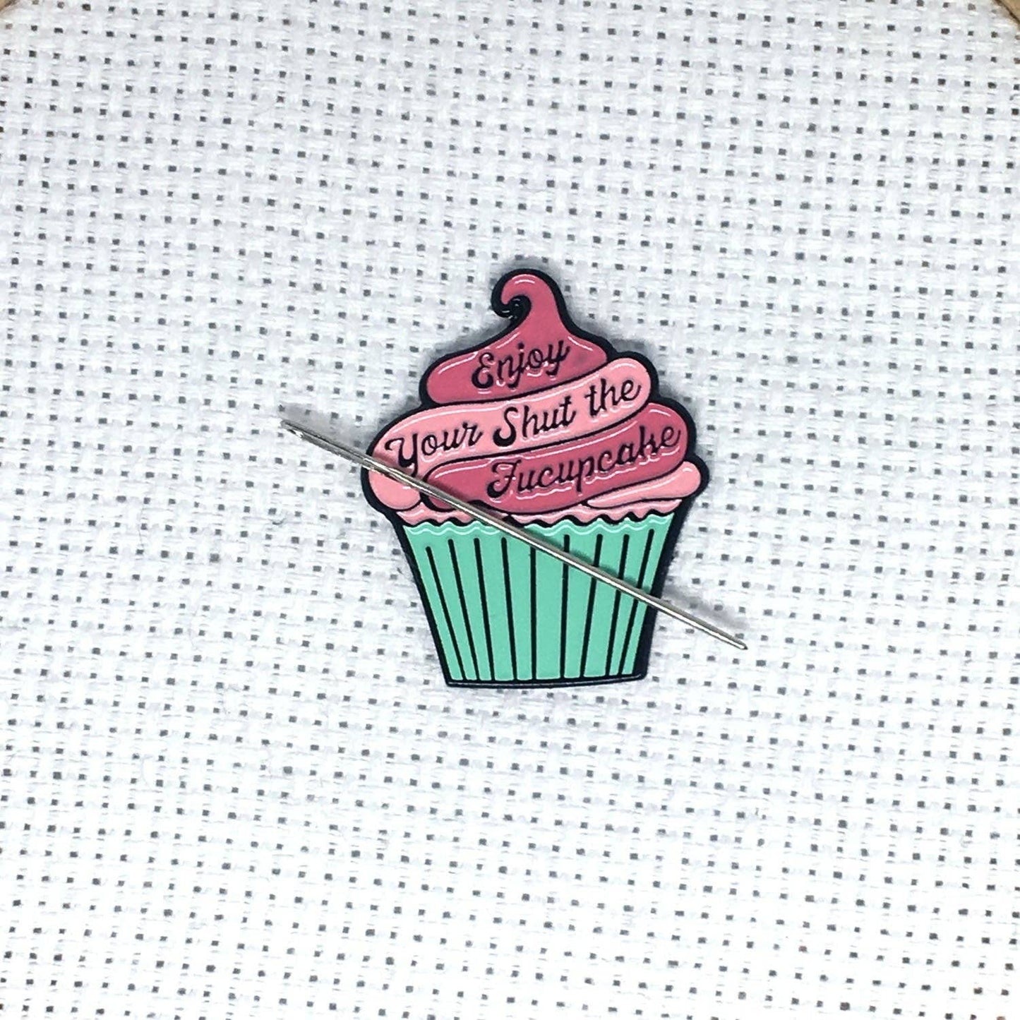 Enjoy Your Shut the Fucupcake Needle Minder