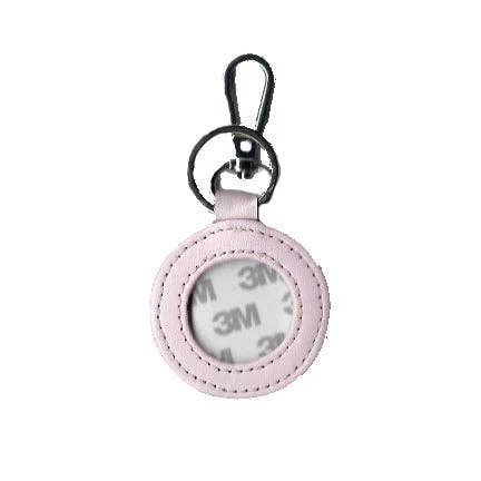Petite Round Leather Key Fob