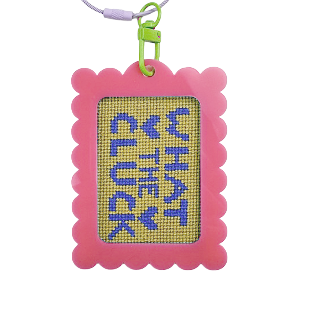 Bag Tag: Large Scallop Rectangle