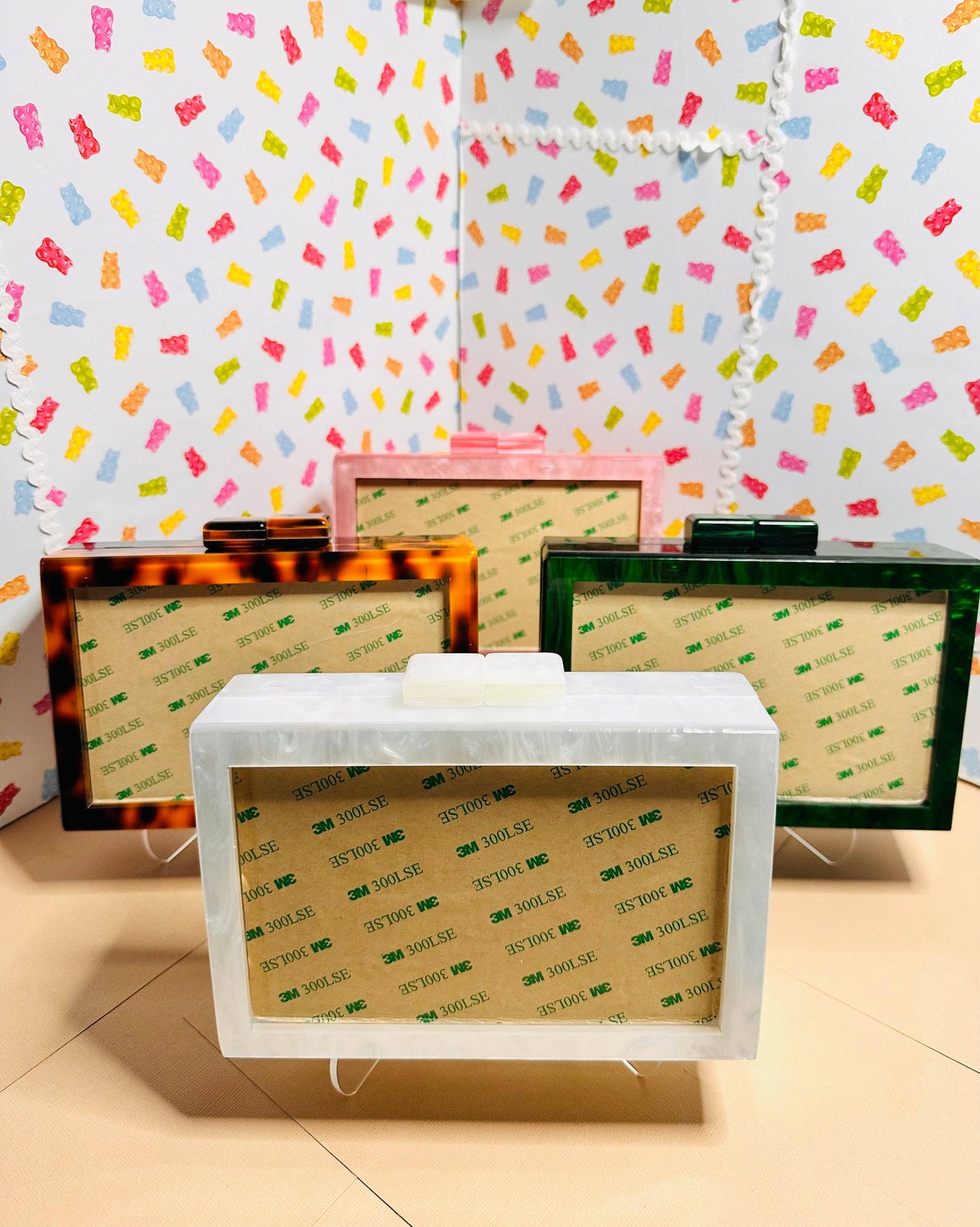 Self Finishing Acrylic Box Clutch