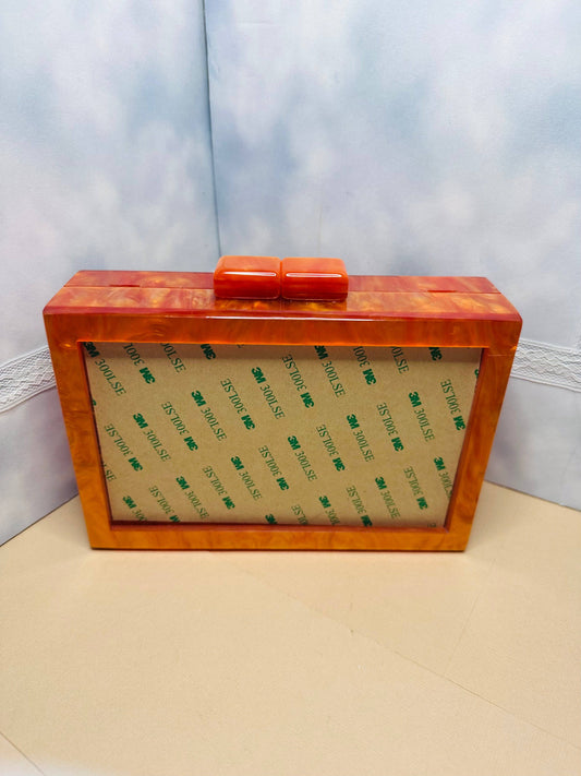 Self Finishing Acrylic Box Clutch