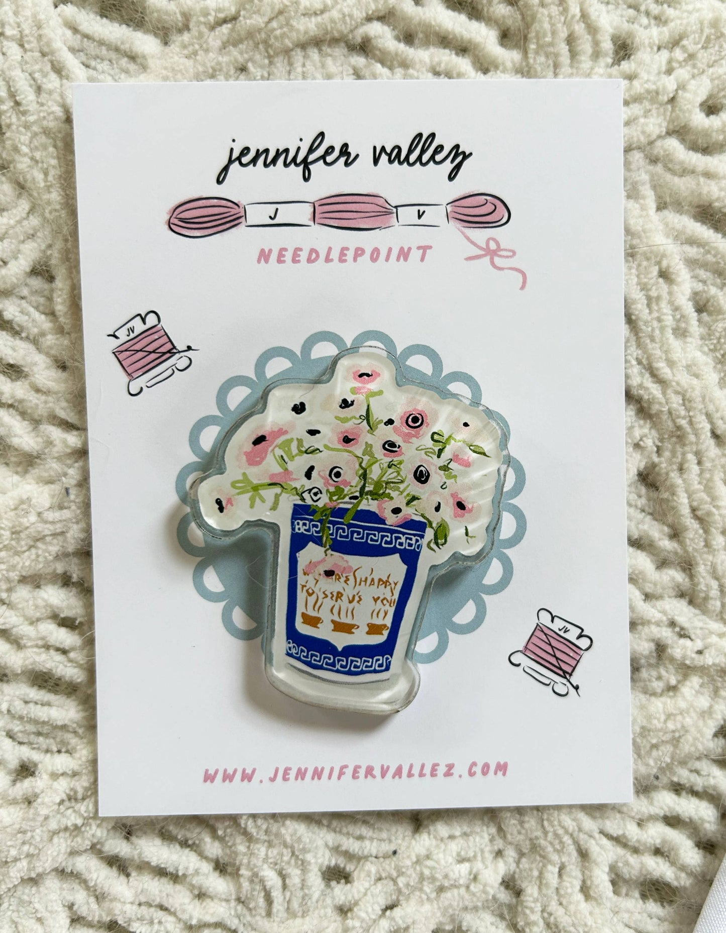 Jennifer Vallez Needlepoint Needle Minders