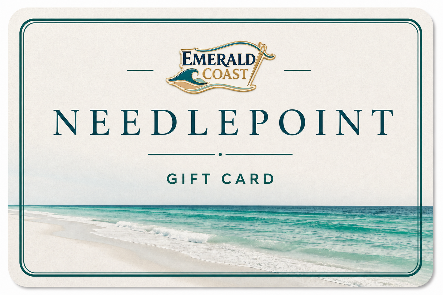 Emerald Coast Needlepoint Gift Card