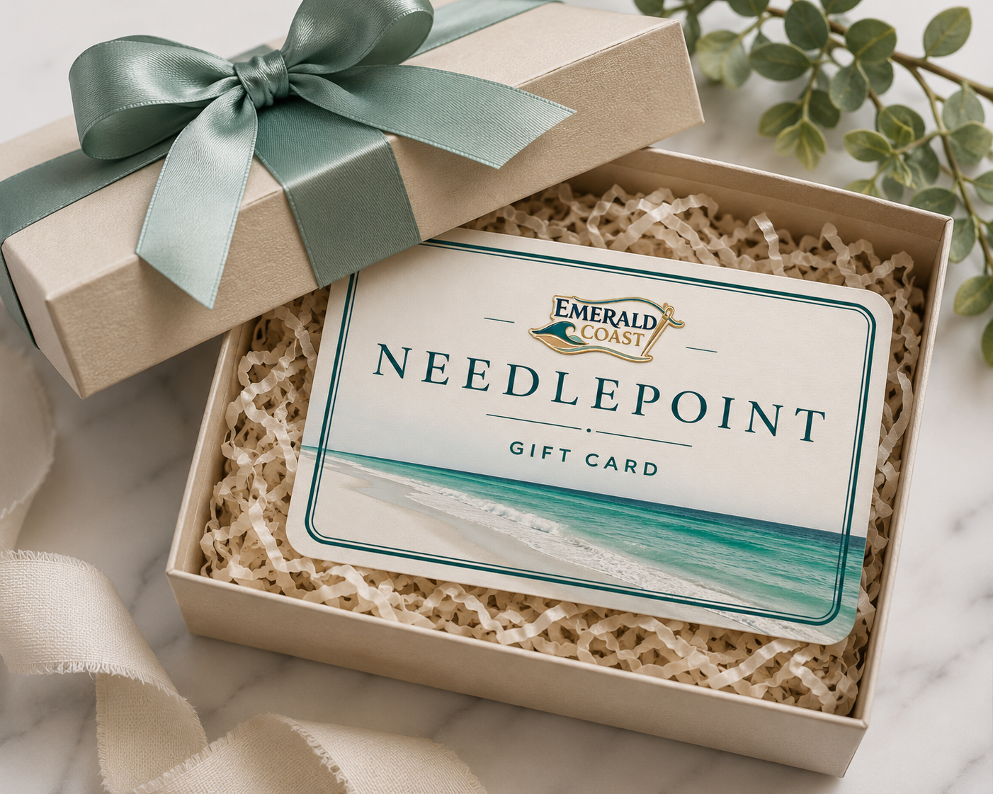 Emerald Coast Needlepoint Gift Card