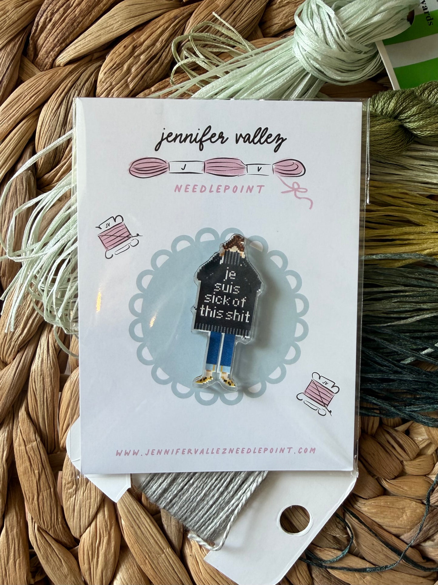 Jennifer Vallez Needlepoint Needle Minders