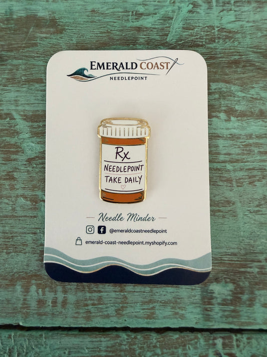 Needlepoint-Take Daily Bottle Needle Minder