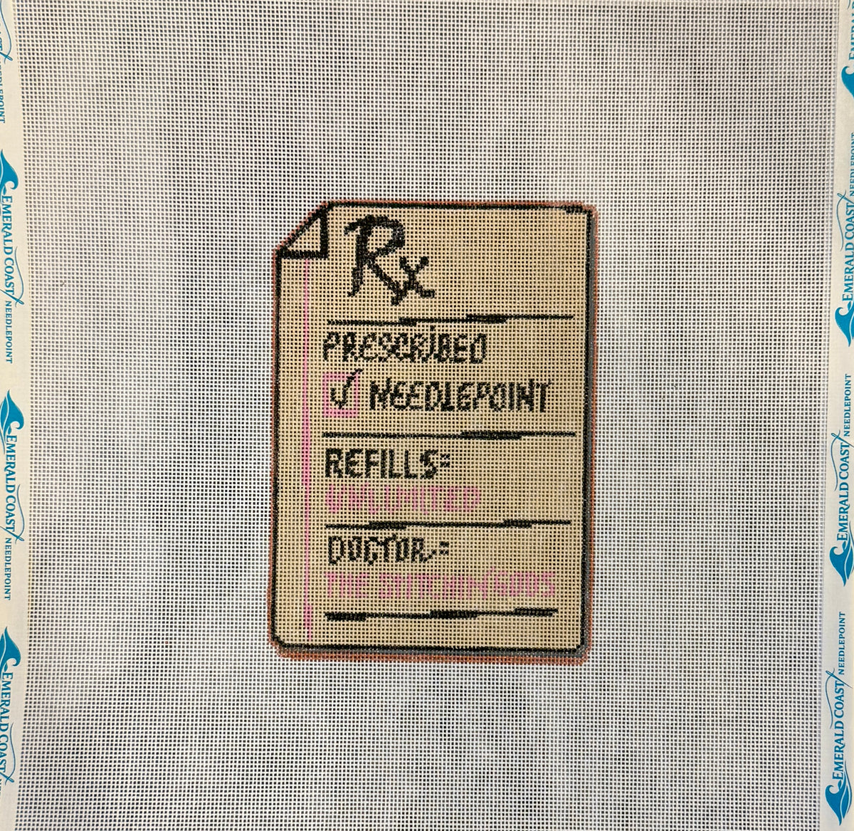 Rx: Prescribed Needlepoint Canvas