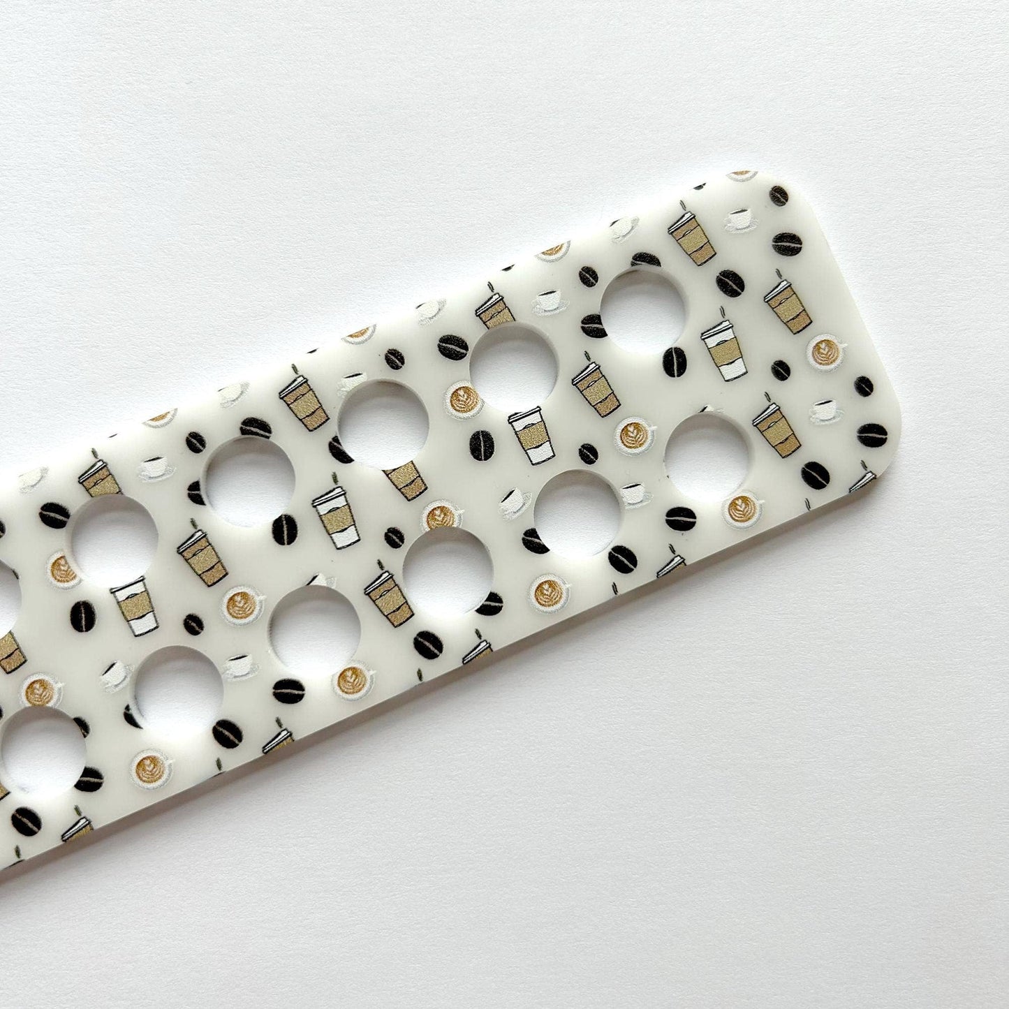 Coffee Cups and Beans Thread Holder