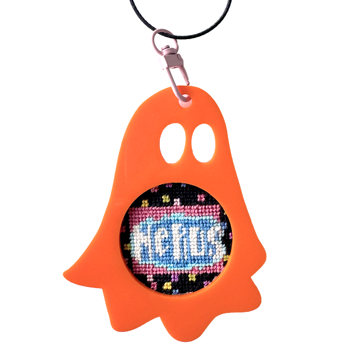 Nerds 1.75" Round Mini Needlepoint Canvas
